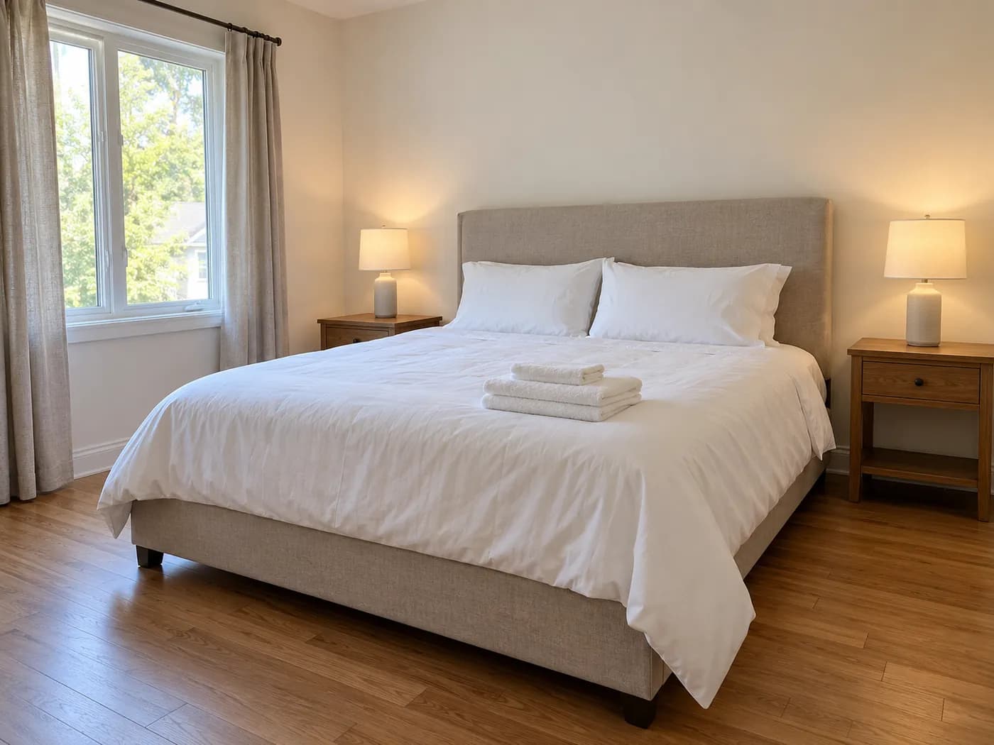 Professional house cleaners from Camz Cleaning at work in a Calgary home